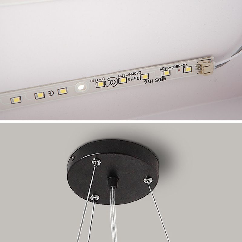 Hedendaagse metalen LED hanglamp Licht bevestiging 1-licht Y-vormig hangend plafondlicht voor kantoor