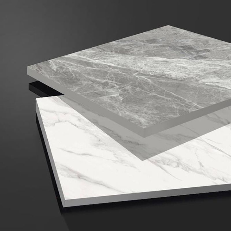 Glam Style Stone Top Coffee Table with Steel Base in Oval Cocktail Table