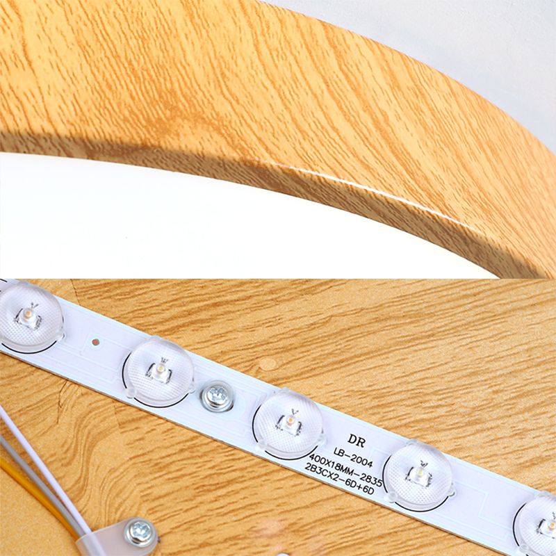 Montaje empotrado LED circular de color de registro en luz de techo de hierro forjado de estilo conciso moderno para sala de estar