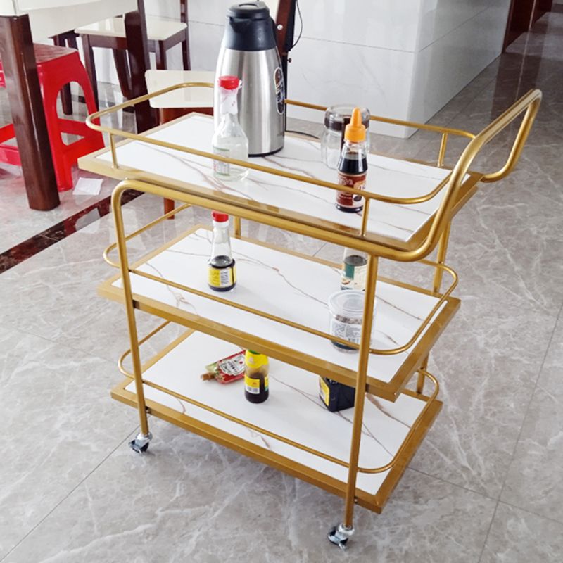 Rolling Contemporary Prep Table Metal Prep Table for Kitchen Use