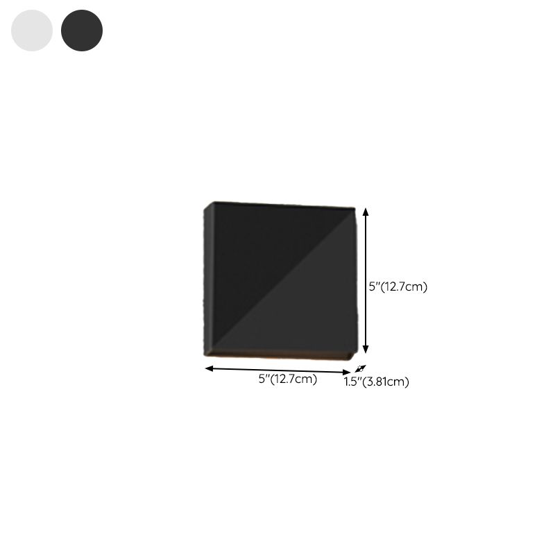 Modernism Wall Sconce Rectangle Shade Sconce Lighting for Bedroom