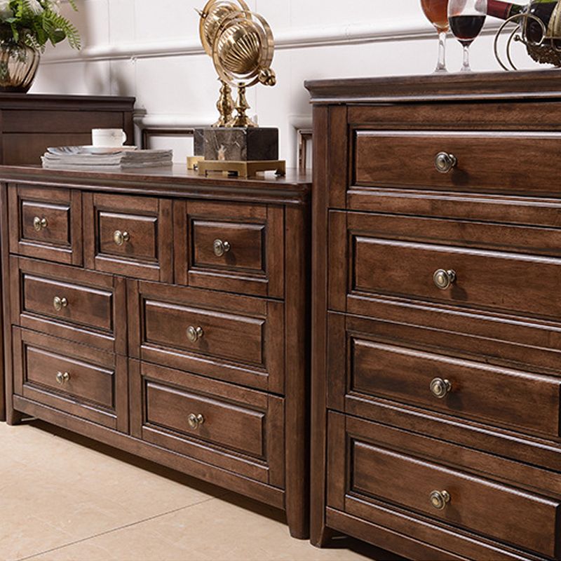 Traditional Dresser Solid Wood Storage Chest with 4/6/7 Drawers