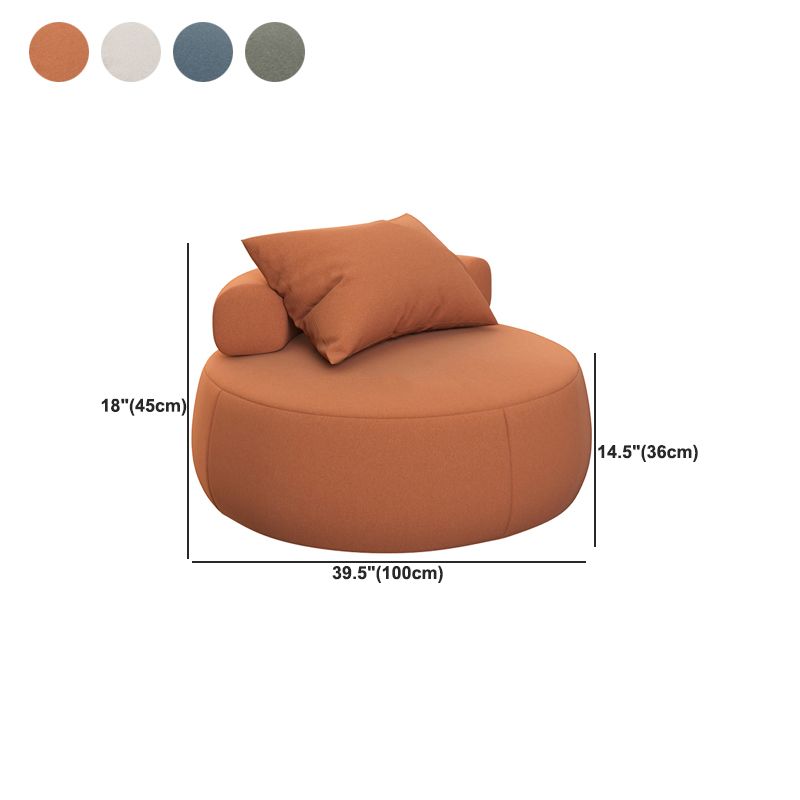 33.5"/39.3" Wide Armless Pillow Back Slipper Chair for Bedroom