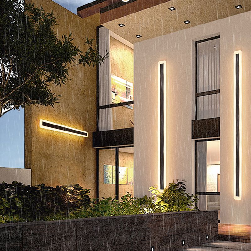 Luci da parete in metallo in metallo Moderno 1 Fun a monte della testa a parete con finitura nera