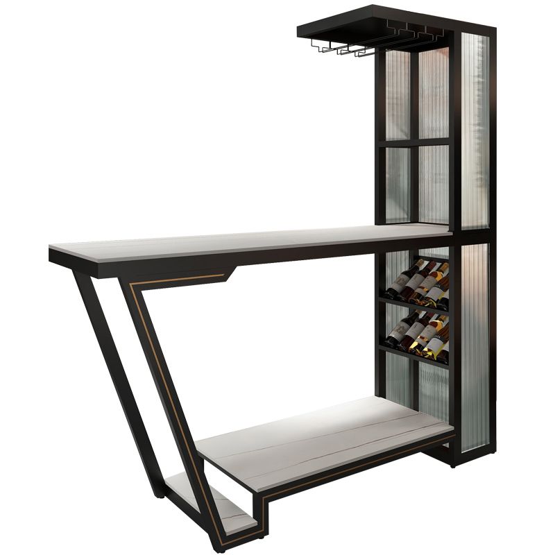 Modern Stone Bar Dining Table Rectangle Bar Table for Dining Room