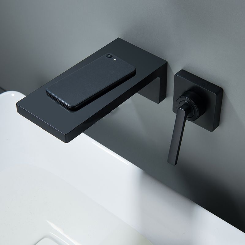 Modern Bathroom Faucet Solid Color Wall Mounted Bath Faucet Trim