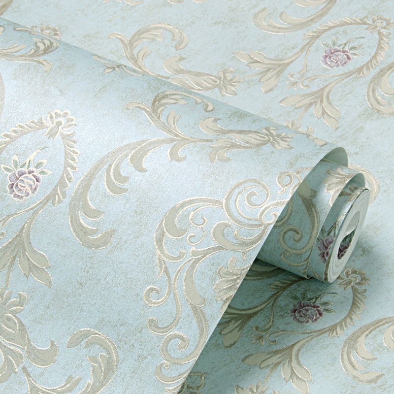 Nostalgic 57.1-sq ft Wallpaper Damask Washable Wall Covering in Light Color for Bedroom