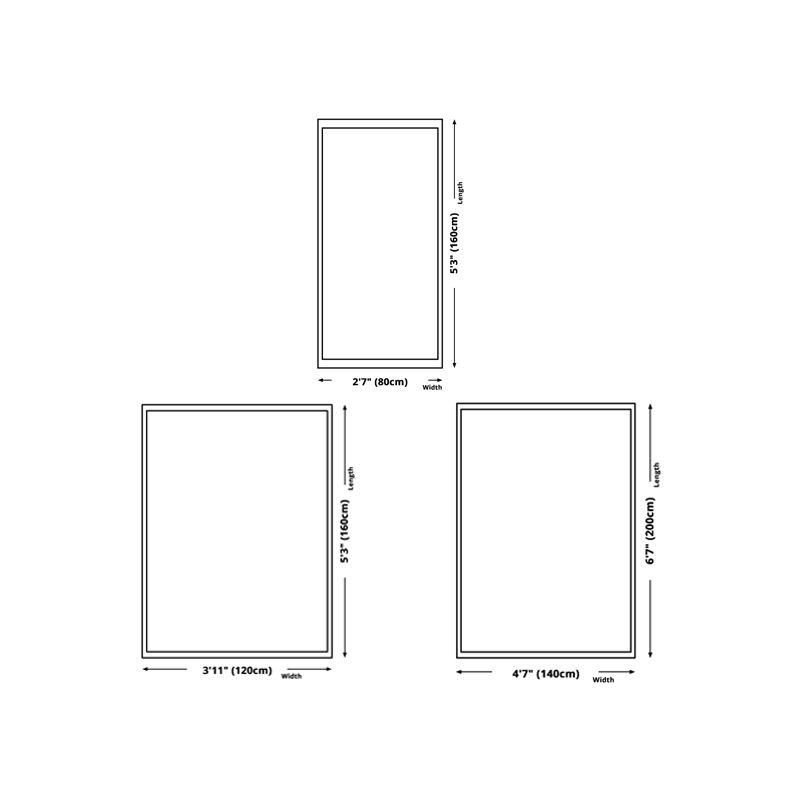 White Modern Rug Polyester Line Area Rug Stain Resistant Rug for Living Room