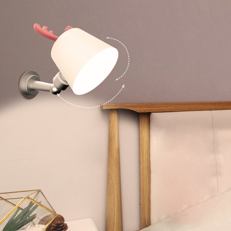 Minimalism Metal Wall Mount Lamp Bedroom Wall Lighting Fixture with 1 Light