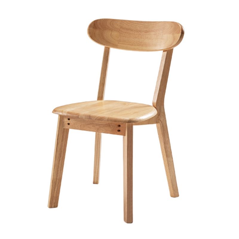 Chaises d'appoint contemporaines en bois pour pièce intérieure et extérieure, chaise à dossier ouvert
