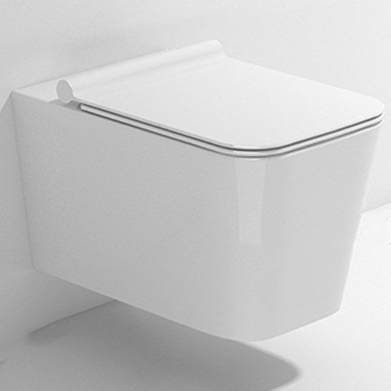 One Piece Elongated Toilet Bowl 0.8/1.58 GPF Ceramics Flush Toilet for Bathroom
