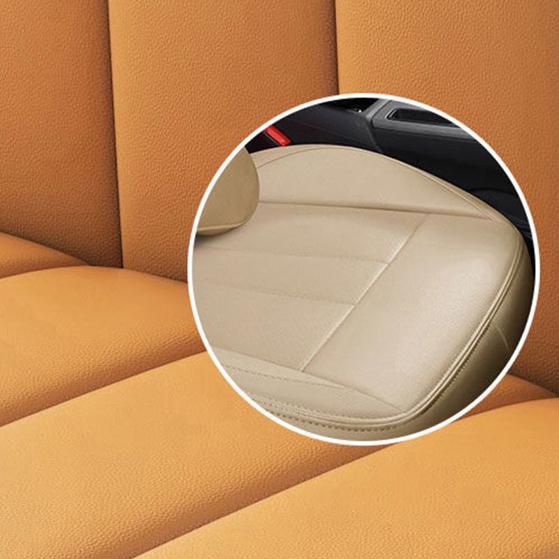 Modern Style Faux Leather Sofa 2-Seater Sewn Pillow Back Loveseat