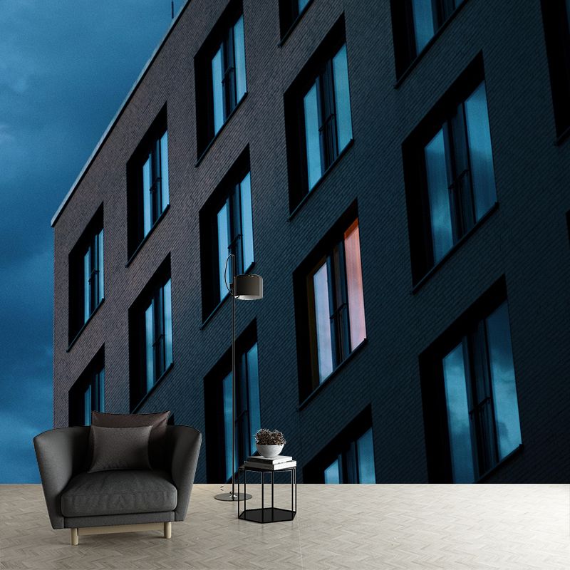 Skyscrapers Wall Mural Decal Eco-friendly Mural Wallpaper for Living Room