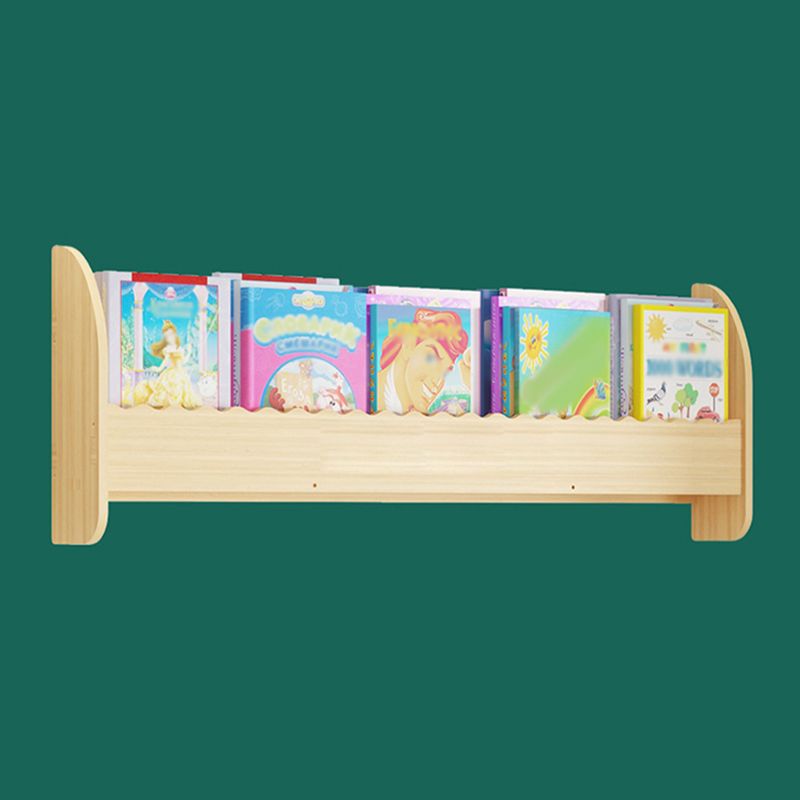 Contemporary Style Bookshelf  Wall Mounted Horizontal Bookcase for Home Office