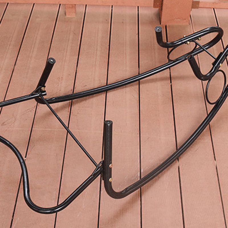 Modern Rocking Chair Wicker Woven Rope Weather-Resistant Rocker