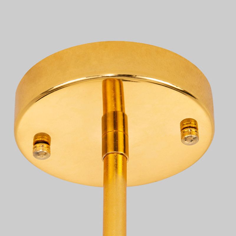 Postmodern Metal Chandelier Lighting Fixture Black-gold Chandelier Pendant Light for Sitting Room