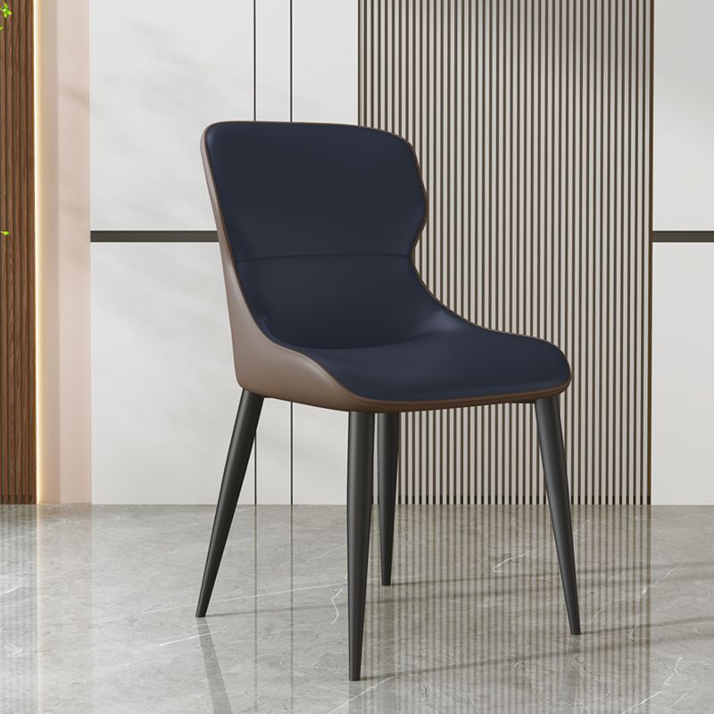 Modern Dining Room Chairs Armless Leather Dining Chairs for Home