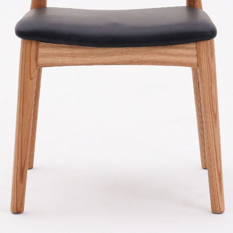 Silla lateral de comedor de madera industrial Silla de comedor con respaldo abierto para restaurante