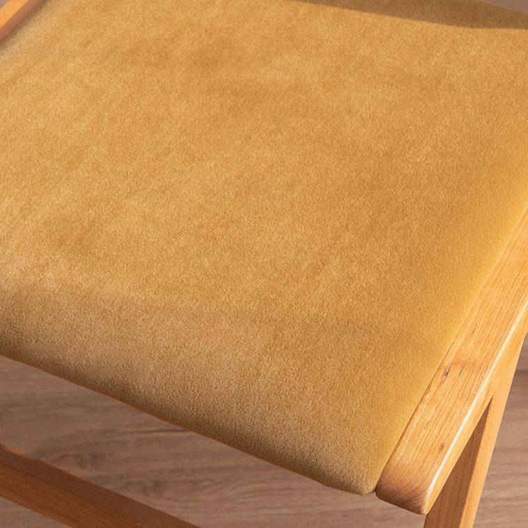 Silla de comedor de madera de estilo contemporáneo, respaldo abierto, silla lateral para cocina