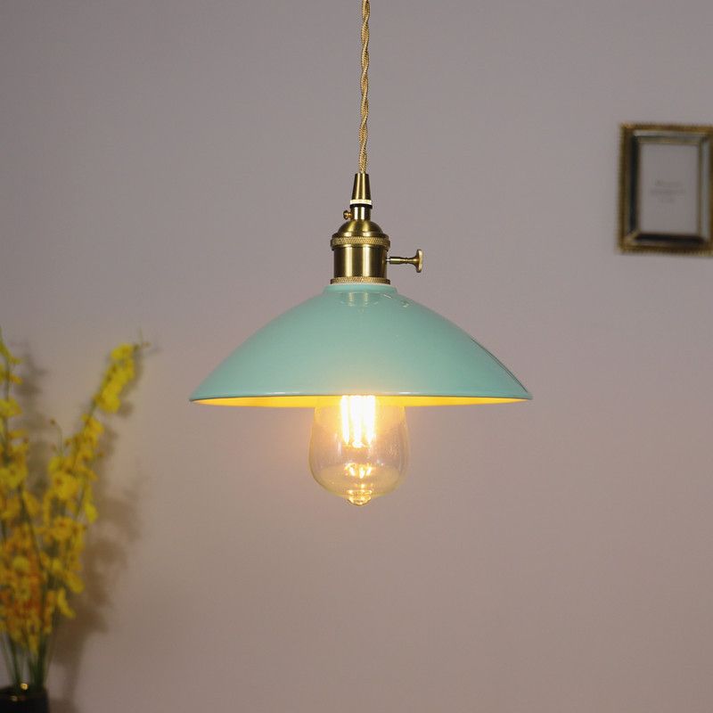 Apparecchiatura a pendente conica a 1 luci Accensione ceramica vintage per sala da pranzo