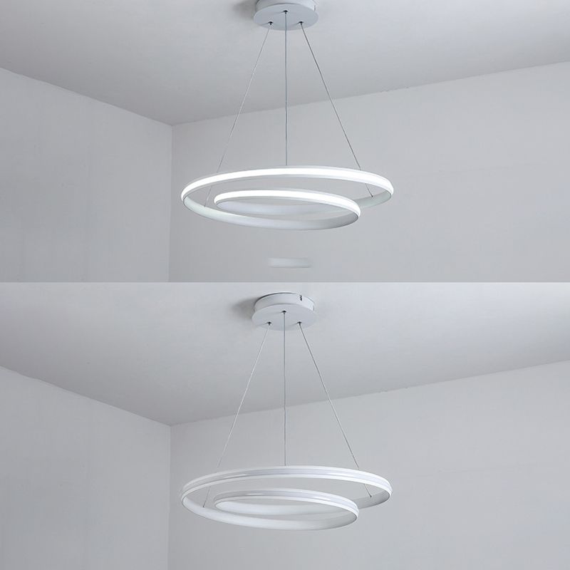 Aluminium lineaire LED -hanglamp in moderne creatieve stijl silicagelhangende lamp voor eetkamer