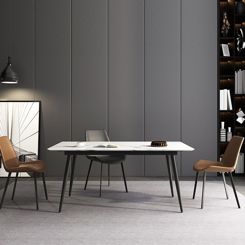 Rectangle Dining Table Industrial 4 Legs  Dining Table for Kitchen