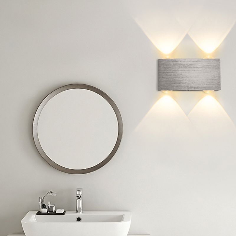 Multi Light Geometry Wall Sconce Modern Style Metal Wall Lighting for Bedroom