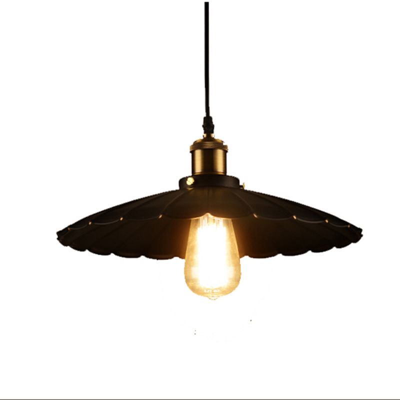 Industrielle Vintage einzelner Anhänger leichter schmiedeeisernen, überbrochener Hanglampe für das Café