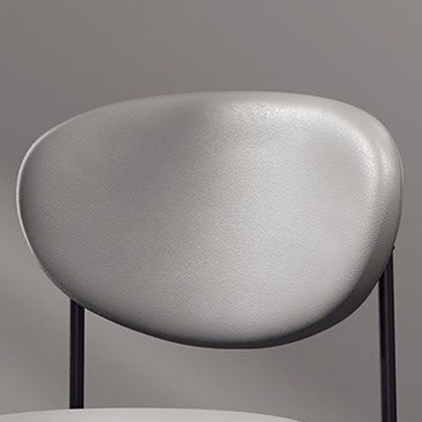 Contemporary Open Back Side Chair Upholstered Dining Chair for Indoor