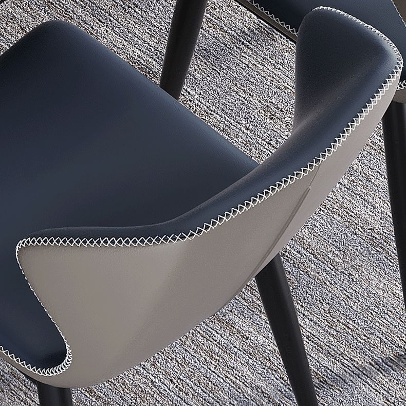 Silla lateral casera industrial Silla tapizada Wingback del comedor del metal