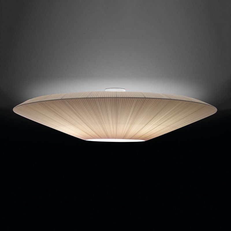 Contemporary Style Round Flush Mount Fixture Metal 1-Light Flush Mount Lighting