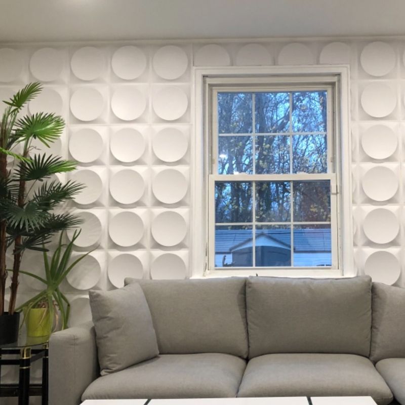 Modern Style PVC Wall Panel Living Room Peel and Stick 3D Wall Paneling