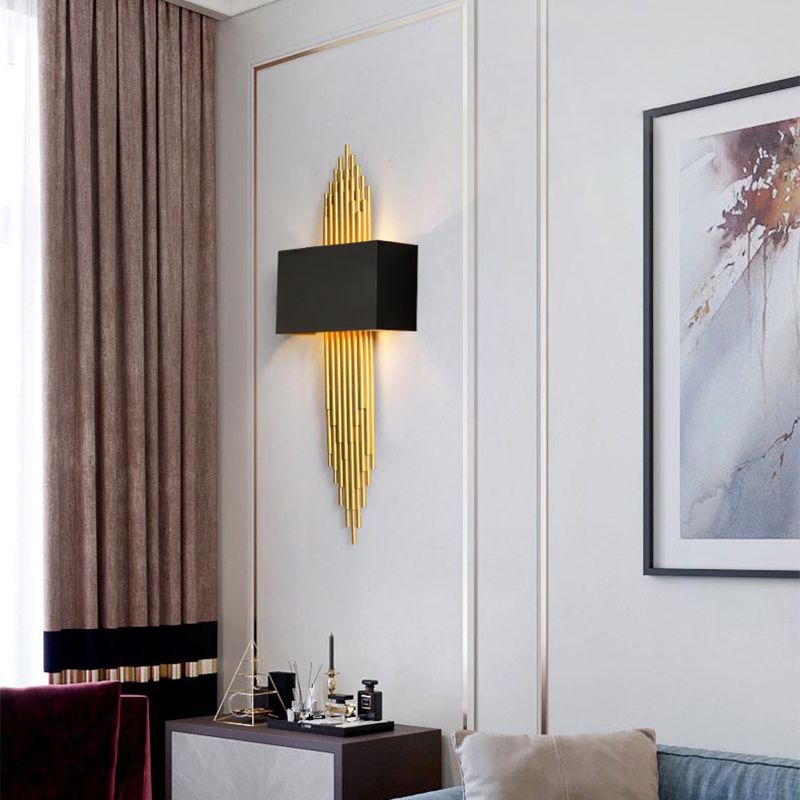 Iluminación de apliques de pared luz de metal de estilo moderno de estilo LED para dormitorio