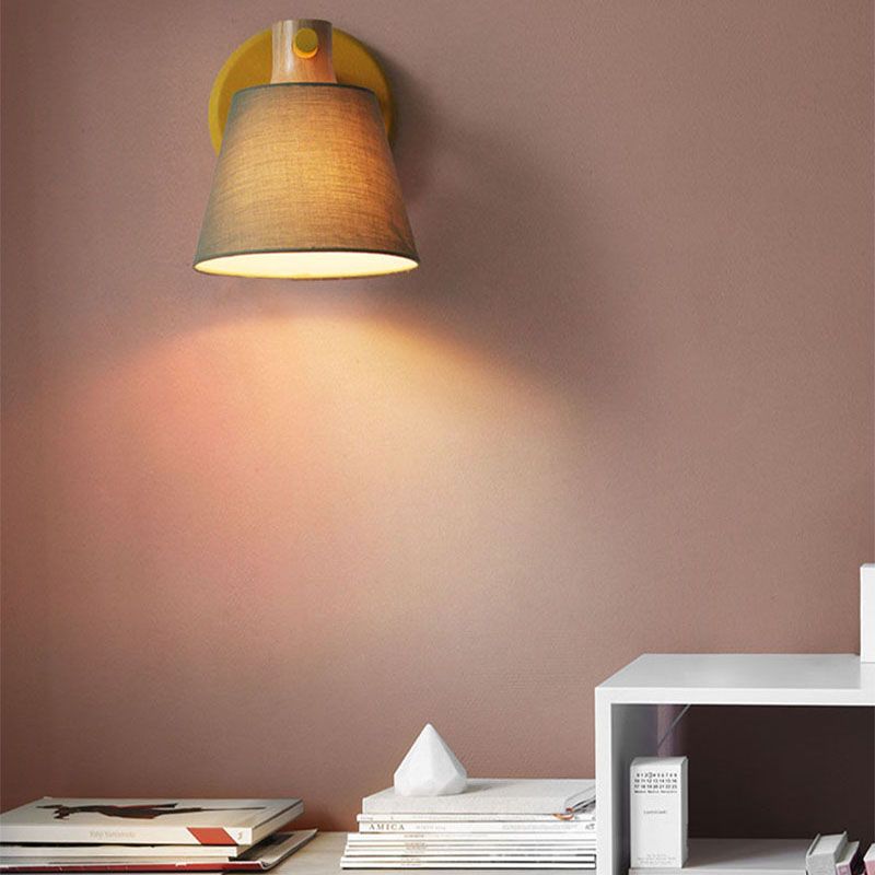 Modern Style Wall Mounted Light Fixture Cylinder Metal 1 Head Sconce Lighting