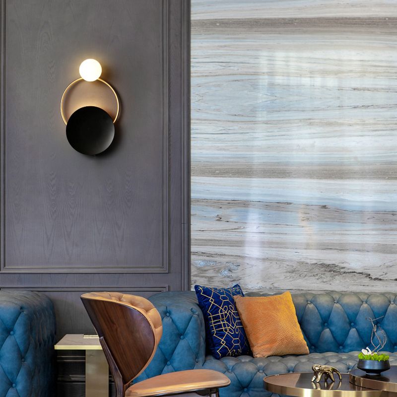 1/2-Light Black/Golden Bathroom Vanity Light Modern Unique Bath Bar