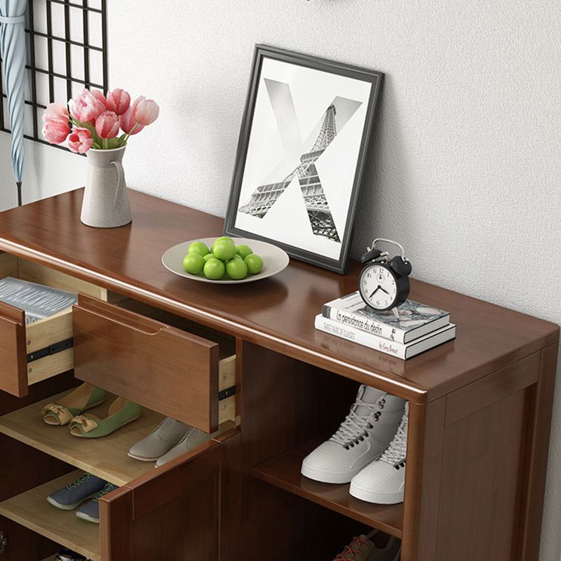 36.22" Tall Wood Rectangular Accent Chest 2 - Drawer and 2 - Door Accent Chest