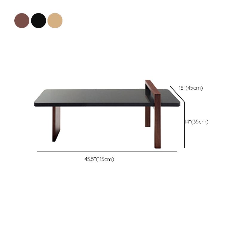 Contemporary Coffee Cocktail Table  Solid Wood Coffee  End Table