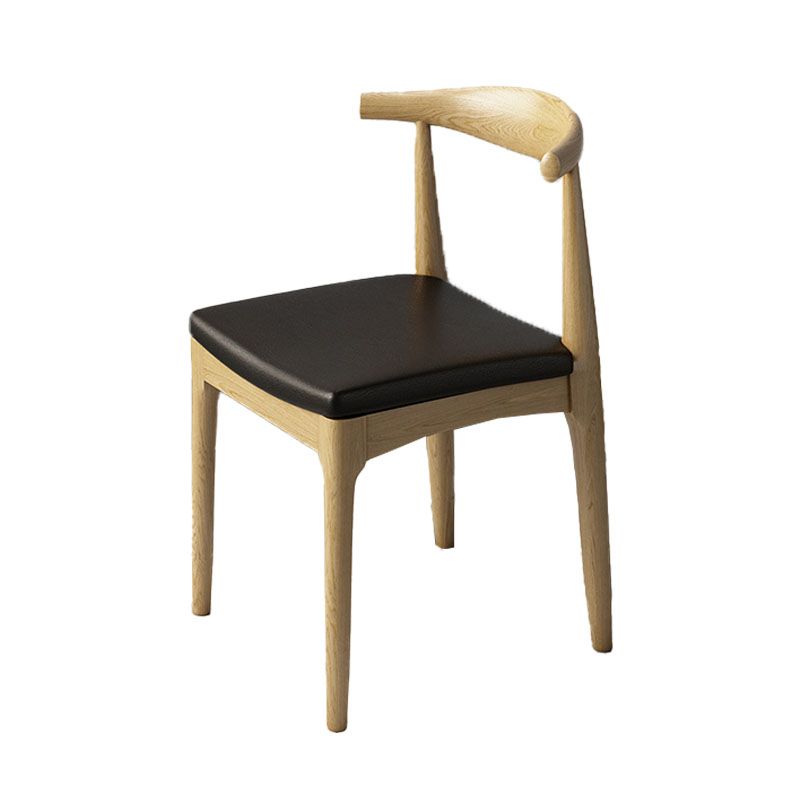 Silla lateral industrial con respaldo abierto para cocina, sillas laterales de comedor de madera