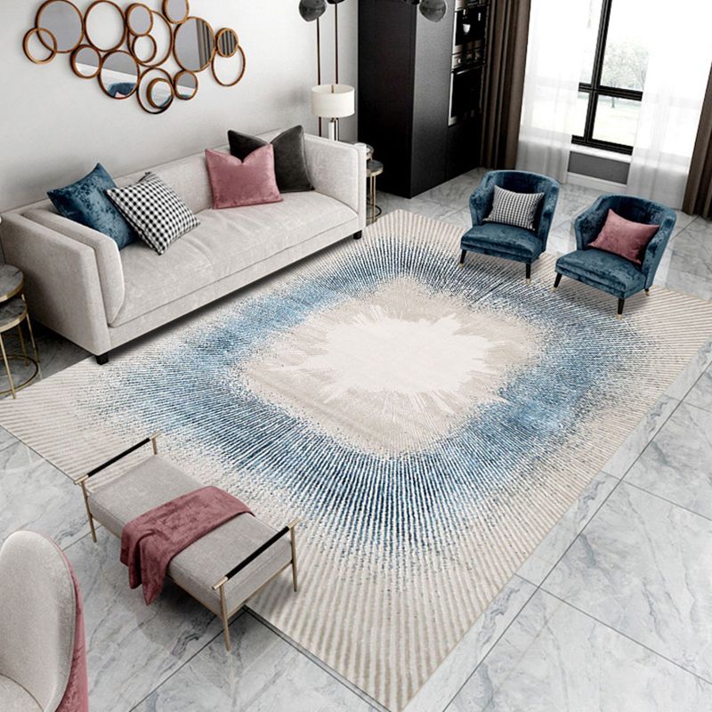 Gold Modern Area Carpet Polypropylene Graphic Carpet Washable Carpet for Living Room