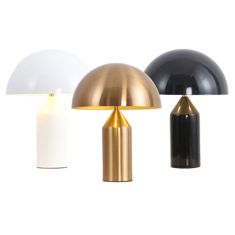 Contemporary Style Dome Night Table Lamps Metal 1-Light Table Lamp