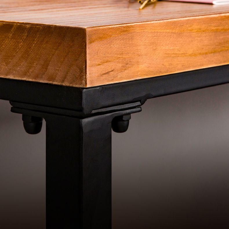 Industrial Wooden Bar Table Set 1/2/4/5 Pieces Rectangle Bar Table and Backless Bar Stools