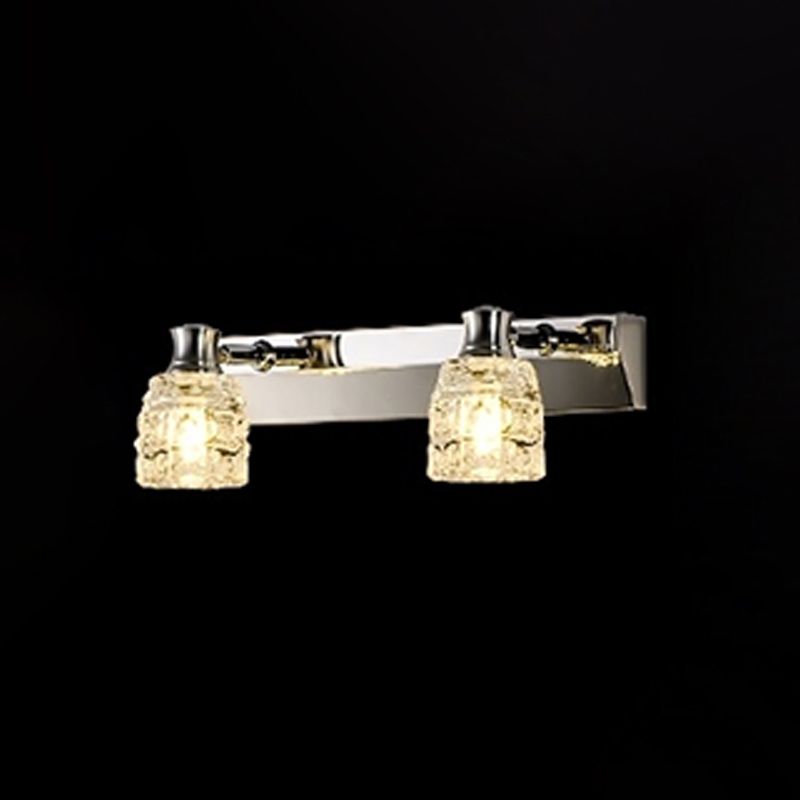 Moderno de maquillaje espejo de maquillaje de baño acero inoxidable acero inoxidable lámpara de espejo simple