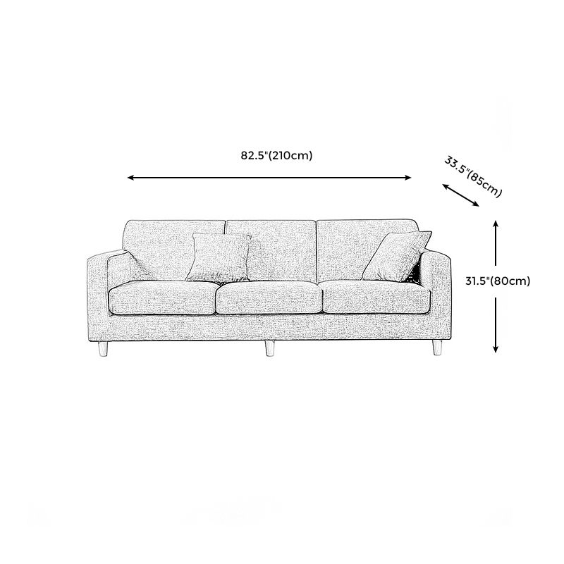 Hair Pin Legs sofa 3 Seater Sofa Chaise  for Home Living Room