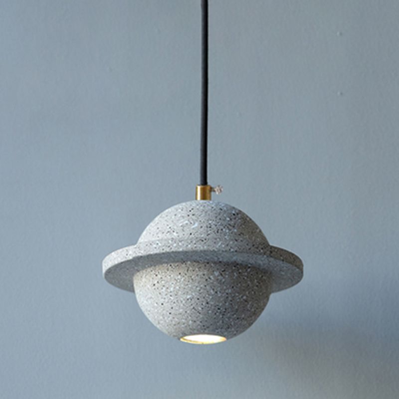 Modern Style Spherical Shape Pendant Lighting Cement Pendant Light for Bedroom