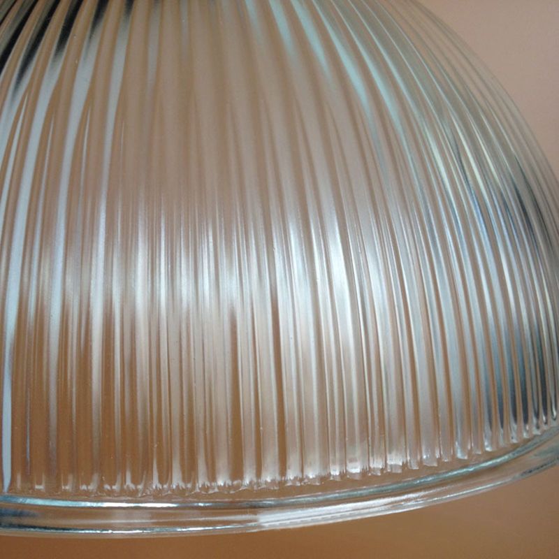 1 hängende Deckenlicht mit kuppel prismatischer Glas Industrielles Wohnzimmer Anhänger Beleuchtung