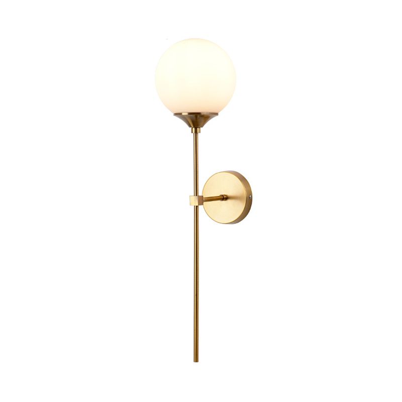Luci di applique a sfera di vetro MODERNA MODERNA 1 Fissature di illuminazione a parete