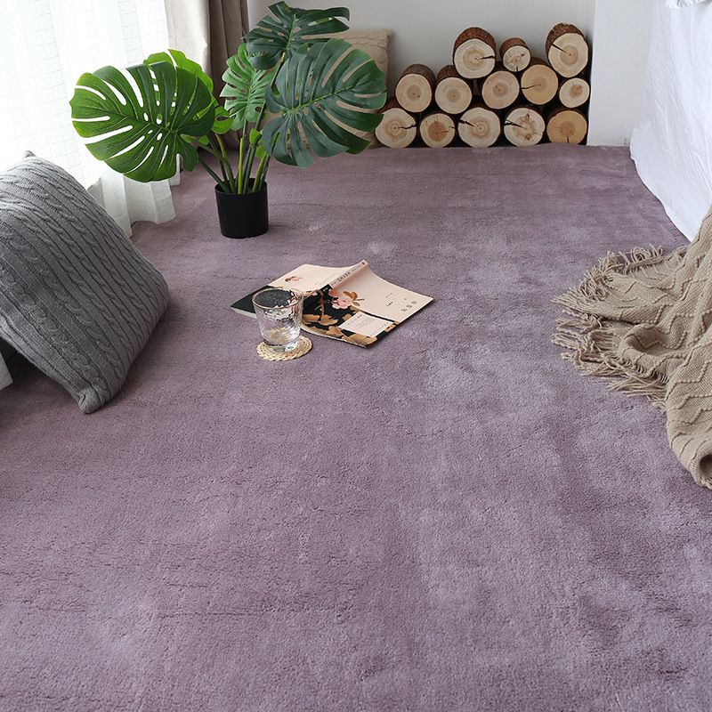 Tapis moderne multimoral moderne Coton Coton Plain Indoor Tapis de support antidérapant Easy Care pour chambre