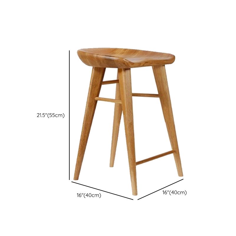 Rectangle Bar Pub Table Set 1/3 Pcs Solid Wood Bar Table and Backless Stools