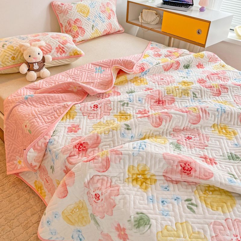 Breathable Knit Sheet Cartoon Pattern Non-Pilling Ultra-Soft Sheet