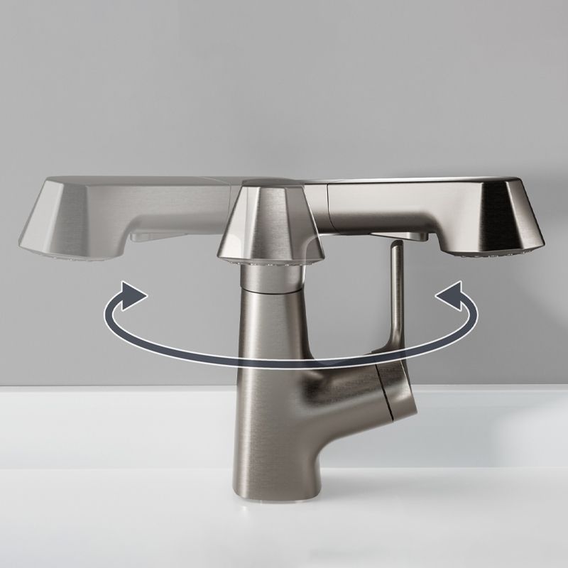Lever Handles Lavatory Faucet Modern Vessel Sink Bathroom Faucet
